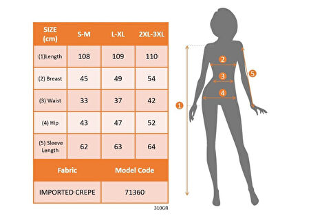 Reka Moda Kadın Uzun Kollu Geometrik Yaka Midi Ithal Krep Elbise
