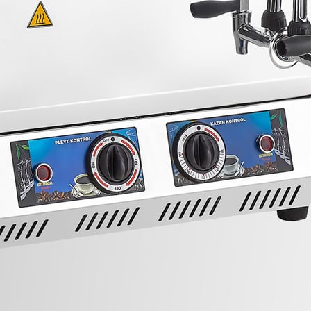 Remta K34 40 Model İki Demlikli Pleytli Elektrikli Çay Ocağı - Kahveci Takımı 28 lt 3000 W