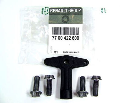 Renault-Mais-Orjinal 7700422600 Jant Kapak Anahtar Seti Megane II Clio II III Scenic II 7700422600