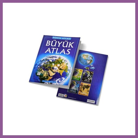 Bezos Büyük Atlas ( Atlası) Karton 1 Adet RENGAREN