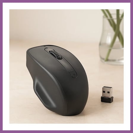 Bezos Kablosuz Optik Mouse 1600 DPI USB Alıcılı AA Pil RENGAREN