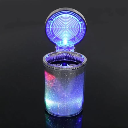 Dodge Ram 2500-3500 2010-2011-2012-2013-2014-2015-2016-2017-2018 Renkli RGB LED Işıklı Araç İçi Küllük Koku Yapmaz Dumansız Kapaklı Oto Küllük Bardaklık ve Havalandırma Uyumlu