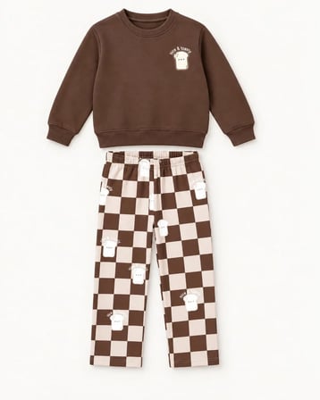 KIZ/ERKEK ÇOCUK UNISEX TAKIM %100 PAMUKLU 3 İPLİK ŞARDONLU