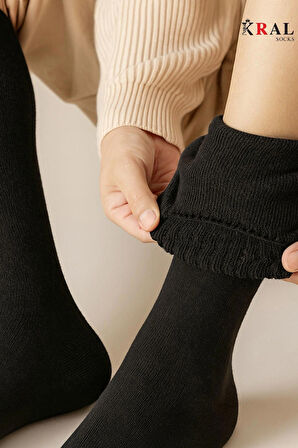 Termal Kışlık Kalın Erkek Soket Çorap (5 Çift) Unisex Pamuklu Uzun Havlu Çorabı