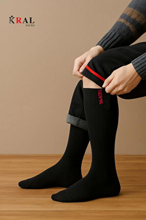 Termal Kışlık Kalın Erkek Soket Çorap (5 Çift) Unisex Pamuklu Uzun Havlu Çorabı