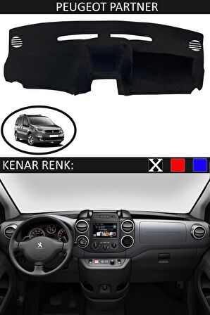 Renault 9 Broadway İçin Uygun Torpido Koruma Halısı Siyah Kenar Renk Mavi