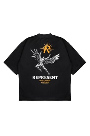 Unisex Oversize REPRESENT MAN Baskılı Boxy Fit Kalın Kumaşlı (240gsm) T-shirt