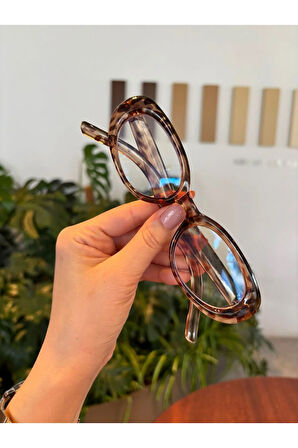 LEOPAR CAT EYE RETRO MODEL POPÜLER MAVİ IŞIK KORUMALI GÖZLÜK