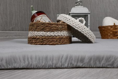 Tavşan Tüyü Dekoratif Ultra Yumuşak Post Peluş Kaymaz Halı