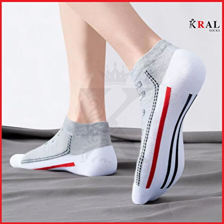 Kadın - Erkek (5 ÇİFT) Spor Ayakkabı Model Pamuklu Terletmez Çorap Seti