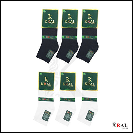 Erkek Çorap 6 Çift Dikişsiz Yazlık Bambu Kısa Patik Set (HEDİYE KUTULU)