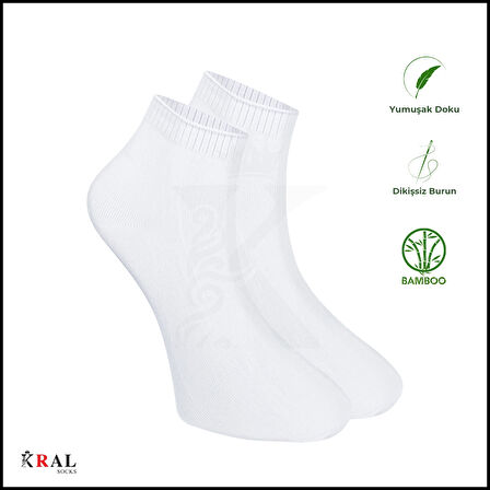 Erkek Çorap 6 Çift Dikişsiz Yazlık Bambu Kısa Patik Set (HEDİYE KUTULU)