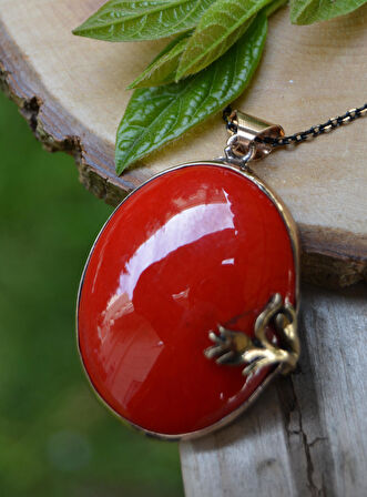 STONEAGE JEWELLERY El Yapımı Çini Kadın Kolye