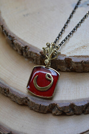 STONEAGE JEWELLERY Vav Harfli Bayan Bronz Kolye