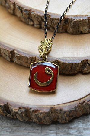 STONEAGE JEWELLERY Vav Harfli Bayan Bronz Kolye