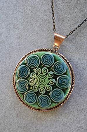 STONEAGE JEWELLERY Özel Tasarım Çini Kadın Kolye