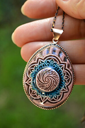 STONEAGE JEWELLERY Özel Tasarım Çini Kadın Kolye