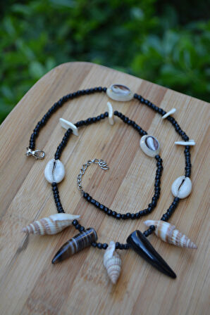 STONEAGE Deniz Kabuklarından Tasarım Kadın Kolye