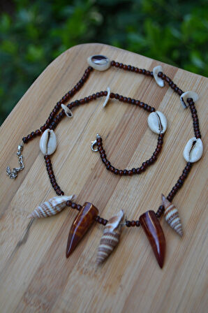 STONEAGE Deniz Kabuklarından Tasarım Kadın Kolye