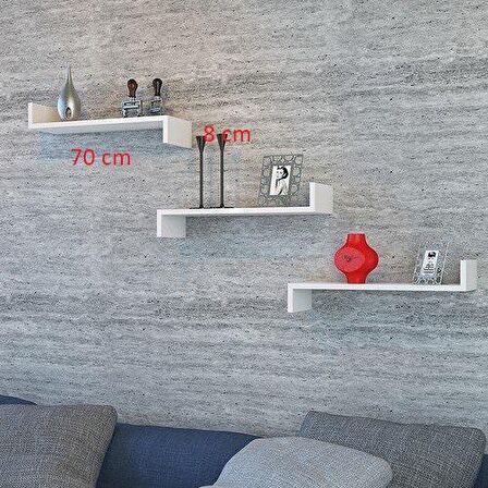 3 LÜ TENO DUVAR RAFI CAPPİCİNO