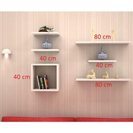 KARYA DUVAR RAF SETİ CAPPİCİNO