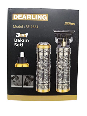 Rf-1861 Dearling 3in1 Sakal Makinası Saç Sakal Kesme Traş Makinesi 