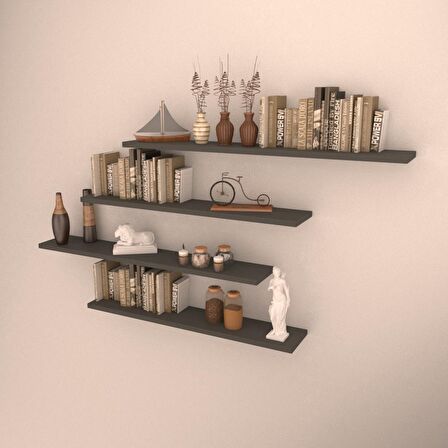 4 LÜ RAF SET ( 90-90-80-80 ) ANTRASİT ( MAT )