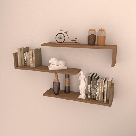 3 LÜ L RAF SET (  60 CM )  KAFKAS MEŞE ( MAT )