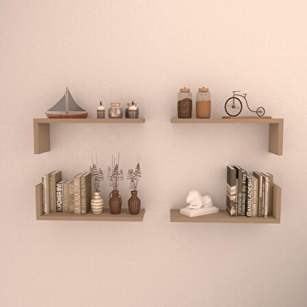 4 LÜ L RAF SET (  45 CM )  CAPPİCİNO
