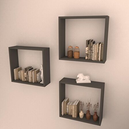 3 LÜ BOX RAF SET ANTRASİT ( MAT )