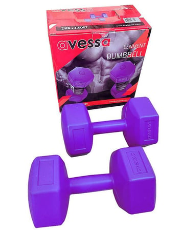 Özel Seri Cosfer CSF-90835X2 2 kg X 2 Adet Plastik (Cement) Form Salon Egzersiz