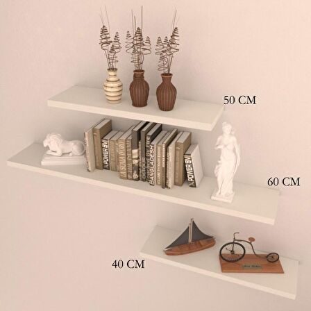 3 LÜ RAF SET ( 60 - 50 - 40 ) HARELİ CEVİZ (MAT)
