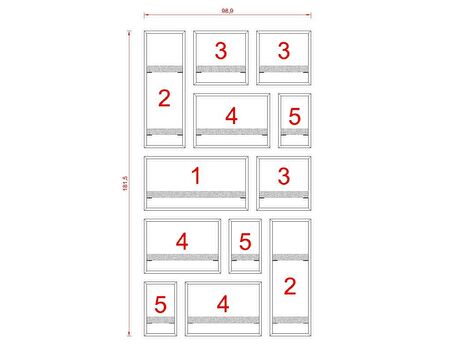 MİLANO RAF SETİ - MODEL 2 BEYAZ ( MAT )