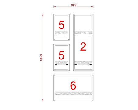 MİLANO RAF SETİ - MODEL 8 BAMBU ( PARLAK )