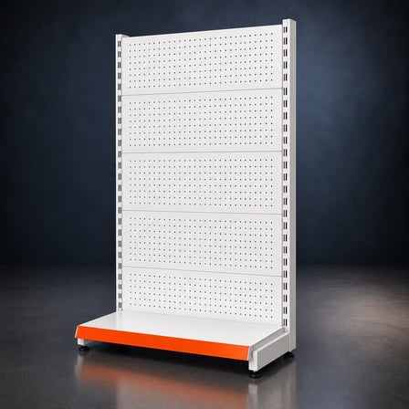 Hırdavat Rafı (Ekonomik) Tekli Duvar Ünitesi-Bazasız  H:220 cm Antrasit Gri-40x75 cm