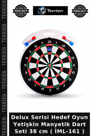 Delux Serisi Hedef Oyun Yetişkin Manyetik Dart Seti 38 cm ( İML-161 )