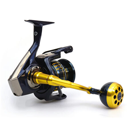 YekOutdoor Profesyonel Olta Seti Okuma Trio Rex Surf 450cm 120-250 gr 3 Parça Surf Kamışı&Okuma Salina SA-8000A Blue 6+1BB Olta Makinesi