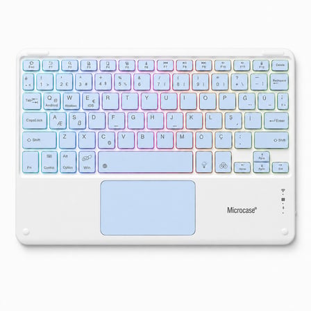 Microcase Touchpad RGB Tablet ve Telefonlar için Türkçe Bluetooth Klavye- AL5890