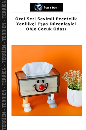 Özel Seri Sevimli Peçetelik Yenilikçi Eşya Düzenleyici Obje Çocuk Odası