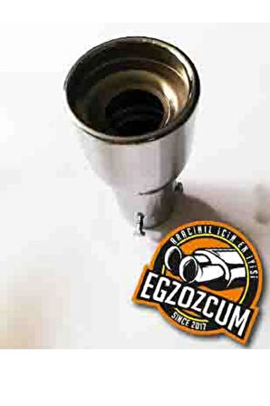 51 Mm. Islık Sesli Nikelaj Egzoz Eksoz Ucu Sök Tak Vidalı