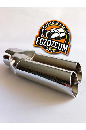Çifli Nikelaj Her Araca Uyumlu Sessiz Egzoz Ucu