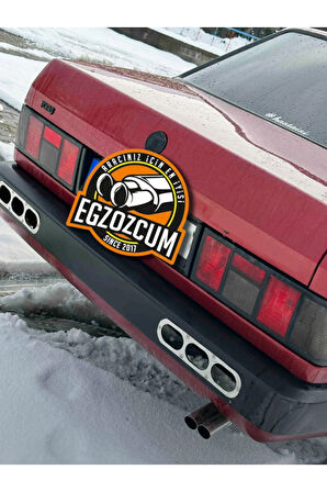 Çifli Nikelaj Her Araca Uyumlu Sessiz Egzoz Ucu