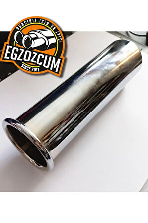 Nikelaj Egzoz Ucu 51 Mm Eksoz Çıkış Borusu Nikelaj