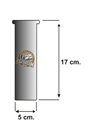 Nikelaj Egzoz Ucu 51 Mm Eksoz Çıkış Borusu Nikelaj