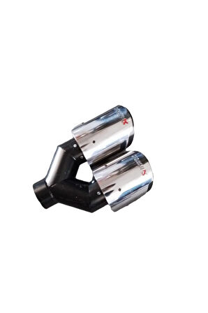 90 Mm. Dışı Tam Krom Sol Çift Çıkış Akrapovic Egzoz Ucu Eksoz