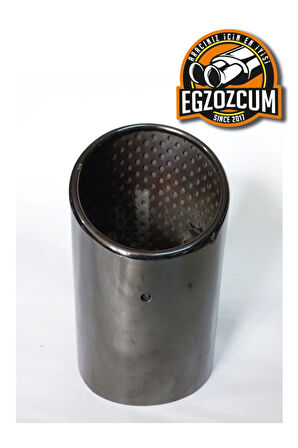 Paslanmaz Yarım Yanık Krom Tekli Egzoz Eksoz Ucu Uyumlu