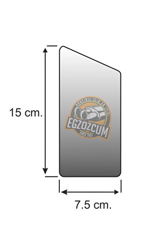 Paslanmaz Yarım Yanık Krom Tekli Egzoz Eksoz Ucu Uyumlu