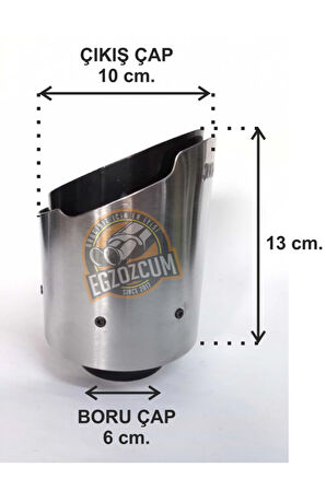 Akrapovic 100 Mm Tekli Dışı Krom Eksoz Egzoz Ucu 1 Adet - -