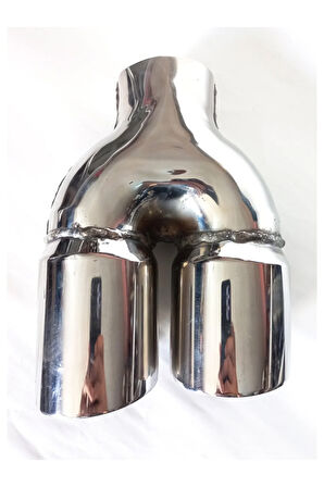 76 mm. Tam krom paslanmaz çiftli, sağ egzoz eksoz ucu.