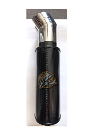 50 mm. Çiftli Yassı Krom sessiz Egzoz eksoz Çıkışı